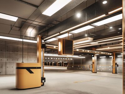 parking gate by this photo